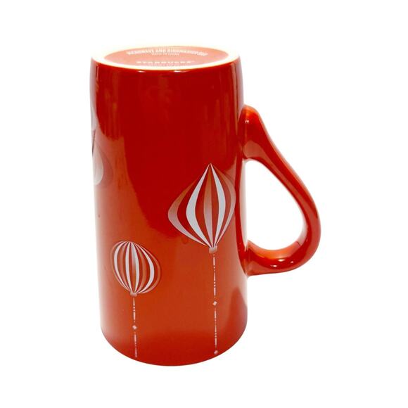 Starbuck's Coffee 24 Christmas Holiday Red Ceramic Ornaments 16oz Latte Mug - Picture 5 of 7